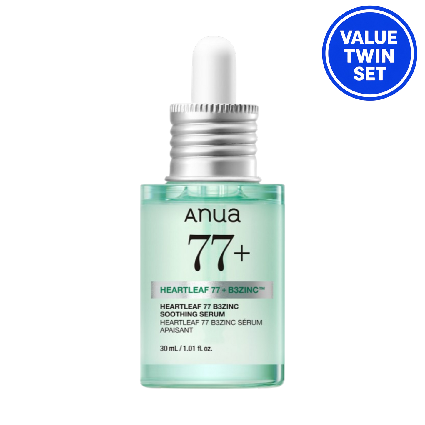 ANUA Heartleaf 77 B3 Zinc Soothing Serum 30ml + 30ml Twin Value Set