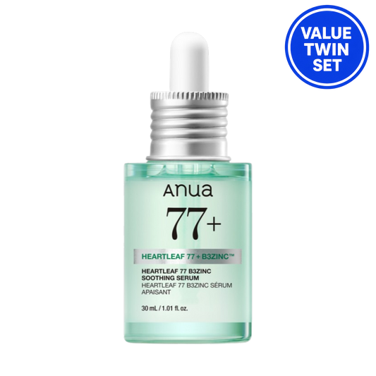 ANUA Heartleaf 77 B3 Zinc Soothing Serum 30ml + 30ml Twin Value Set