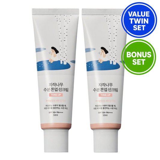 ROUND LAB Birch Juice Moisture Tone-Up Sun Cream 50ml + 50ml + 20ml (Duo Special Set)