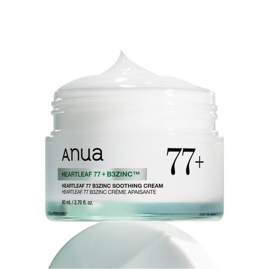 ANUA Heartleaf 77 B3 Zinc Soothing Cream 80ml Jar + 80ml Tube Value Twin Set