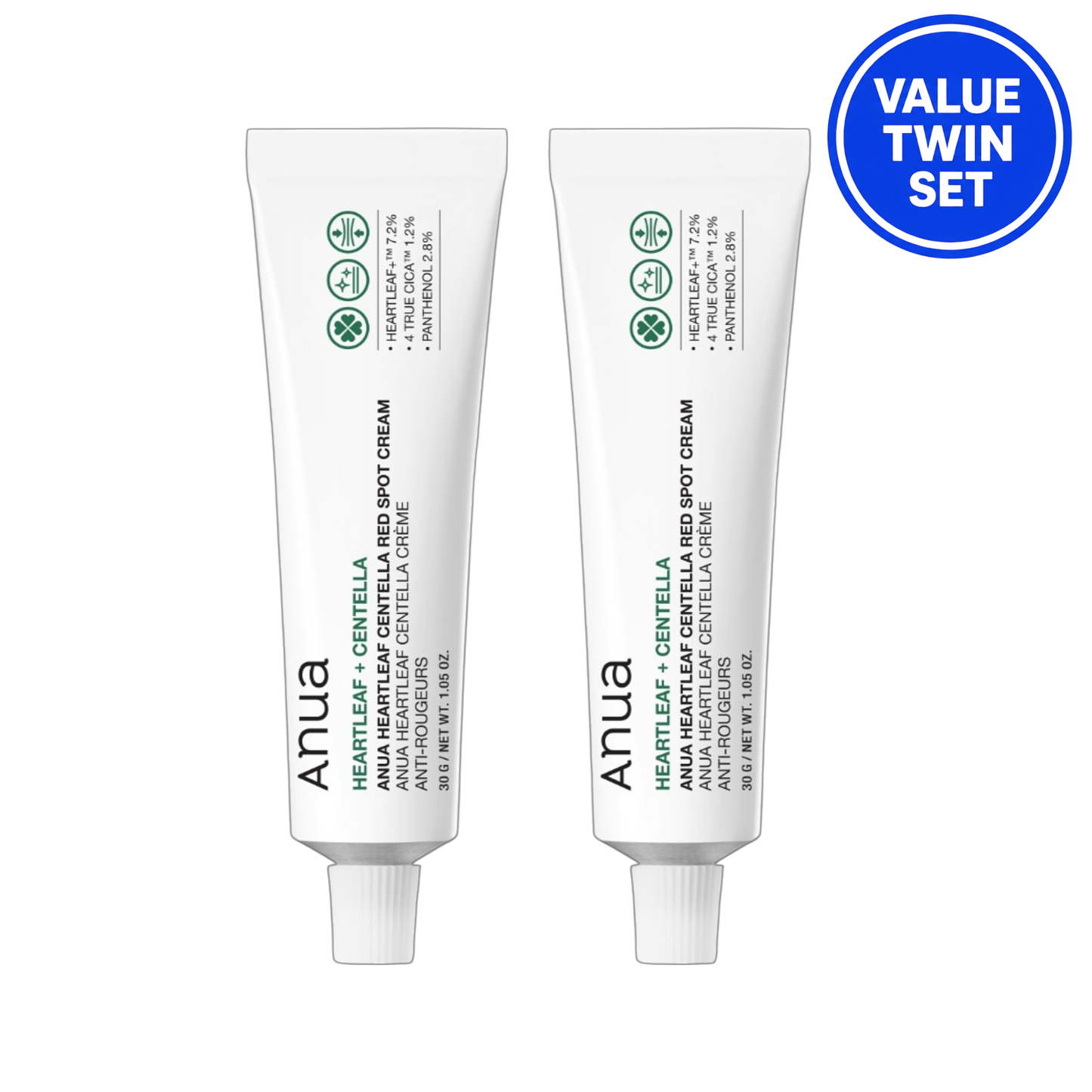 ANUA Heartleaf + Centella Red Spot Cream 30g + 30g Value Twin Set