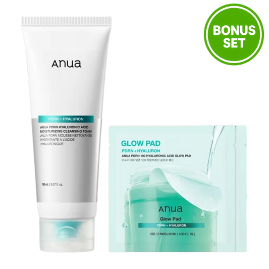 ANUA PDRN Hyaluronic Acid Moisturizing Cleansing Foam 150ml + PDRN Pad 2ea Bonus Set