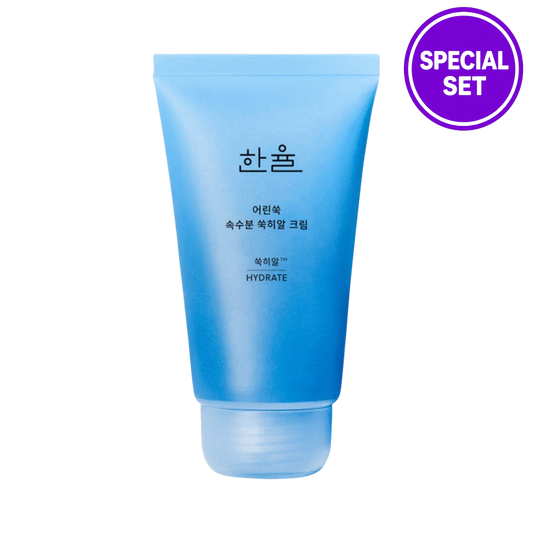 HANYUL YOUNG MUGWORT HYDRATING CREAM 60ML + 31ML VALUE SET