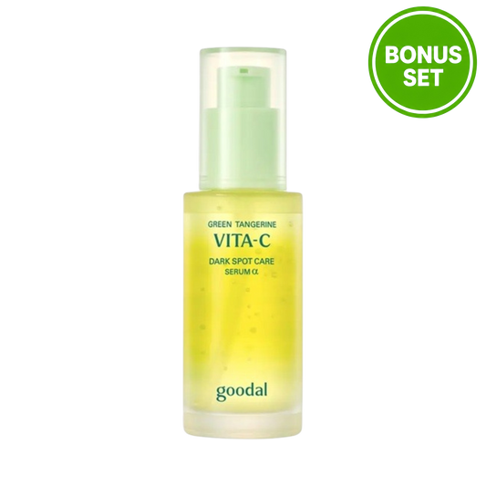 GOODAL Green Tangerine Vita-C Dark Spot Care Serum Alpha 50ml + 35ml Bonus Set
