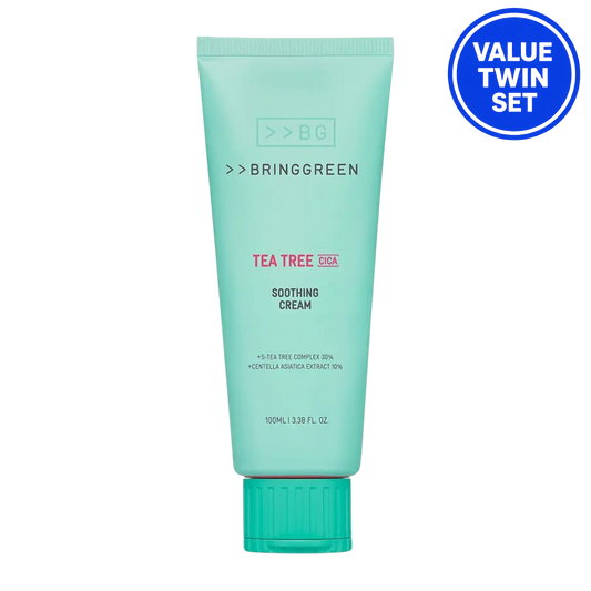 BRINGGREEN TEA TREE CICA SOOTHING CREAM 100ML + 100ML (Duo Set)