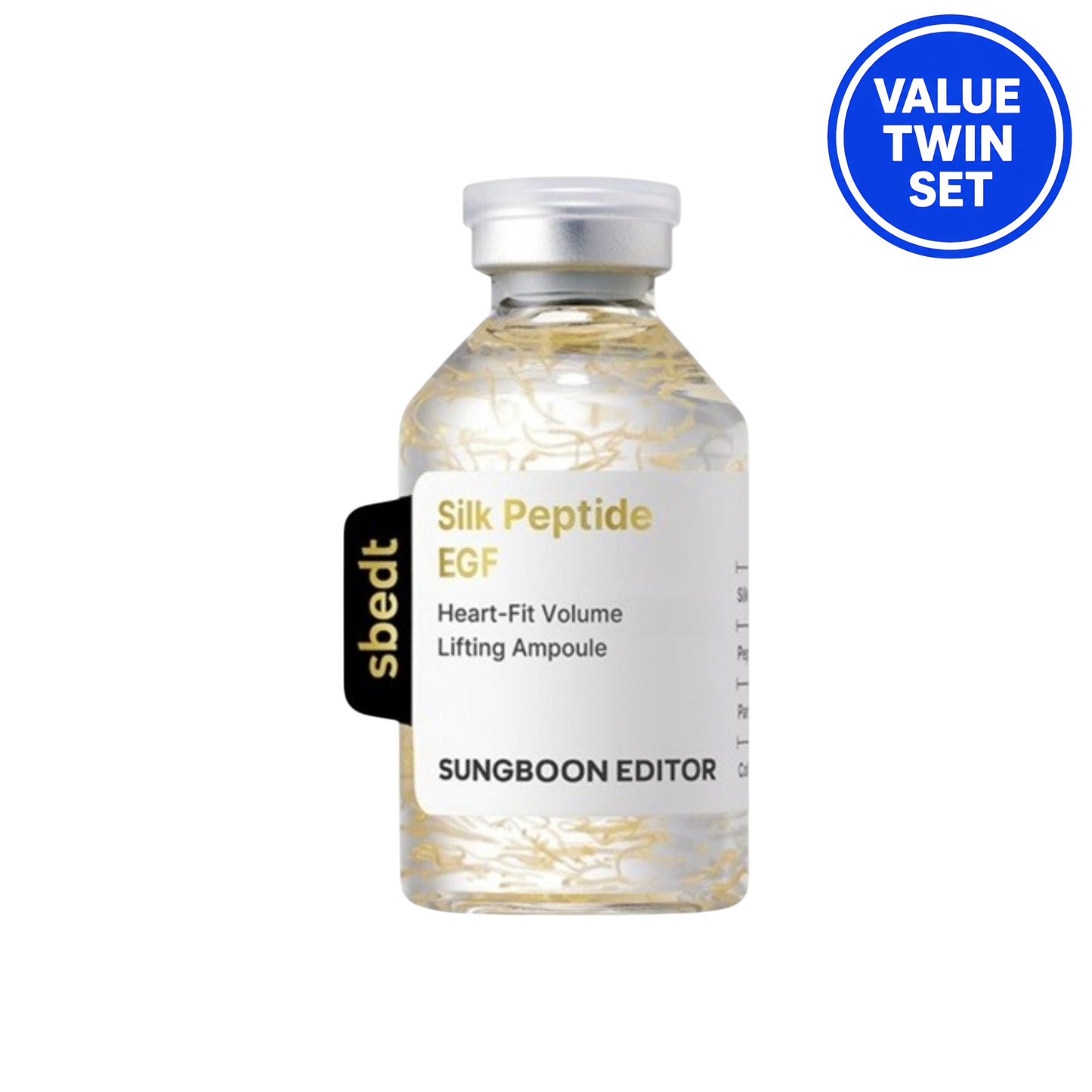 SUNGBOON EDITOR SILK PEPTIDE EGF HEART-FIT VOLUME LIFTING AMPOULE 40ML + 40ML (DOUBLE SET)