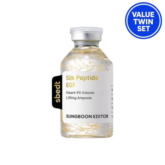 SUNGBOON EDITOR SILK PEPTIDE EGF HEART-FIT VOLUME LIFTING AMPOULE 40ML + 40ML (DOUBLE SET)