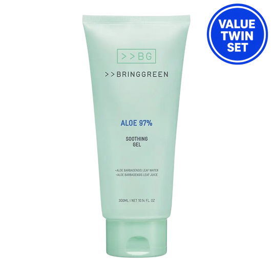 BRINGGREEN Aloe 97% Soothing Gel 300ml (Double Set)