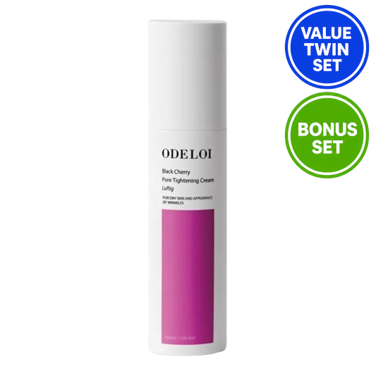 ODELOI BLACK CHERRY PORE TIGHTENING CREAM 100ML + 100ML + 30ML MIST AMPOULE  (BONUS SET)