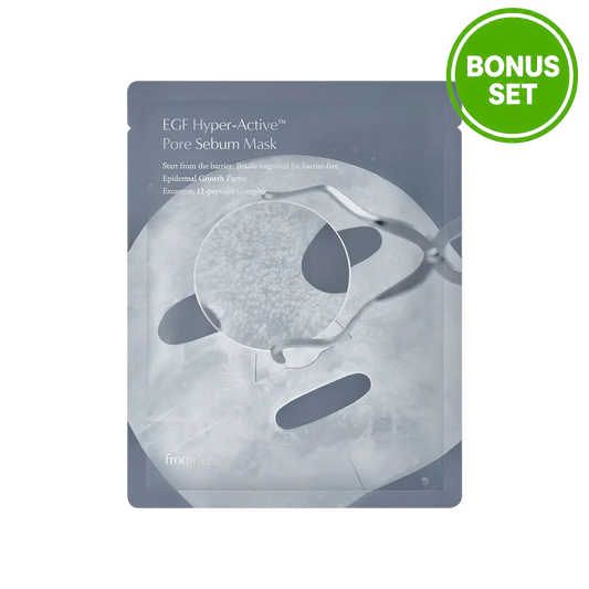 FROMRIER EGF Hyper-Active Pore Sebum Mask 4 + 1 Sheets Bonus Set