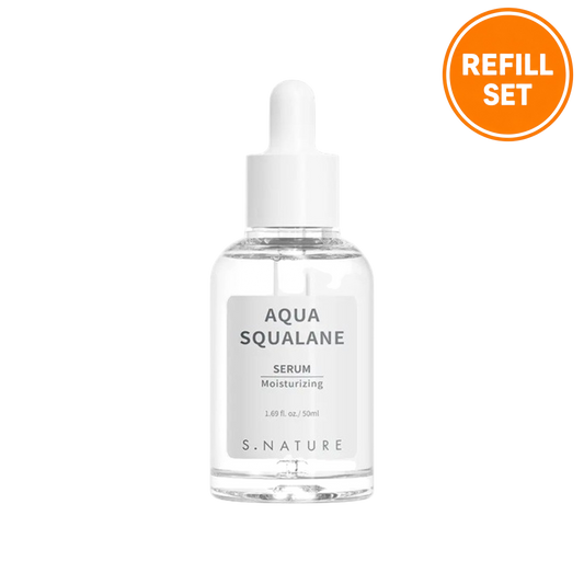 S.NATURE AQUA SQUALANE SERUM 50ML + 50ML REFILL SET