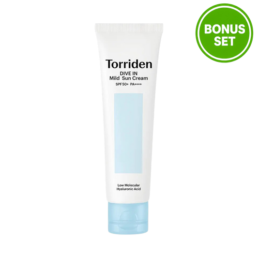 TORRIDEN Dive In Mild Sun Cream SPF50+ PA++++ 60ml + 20ml (Bonus Set)