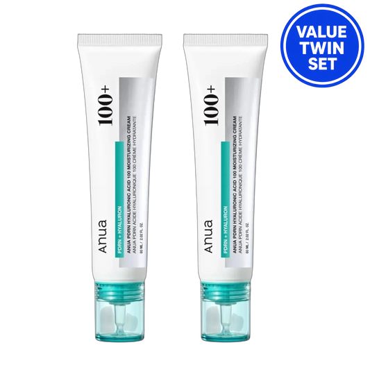 ANUA PDRN Hyaluronic Acid 100 Moisturizing Cream 60ml + 60ml Value Twin Set