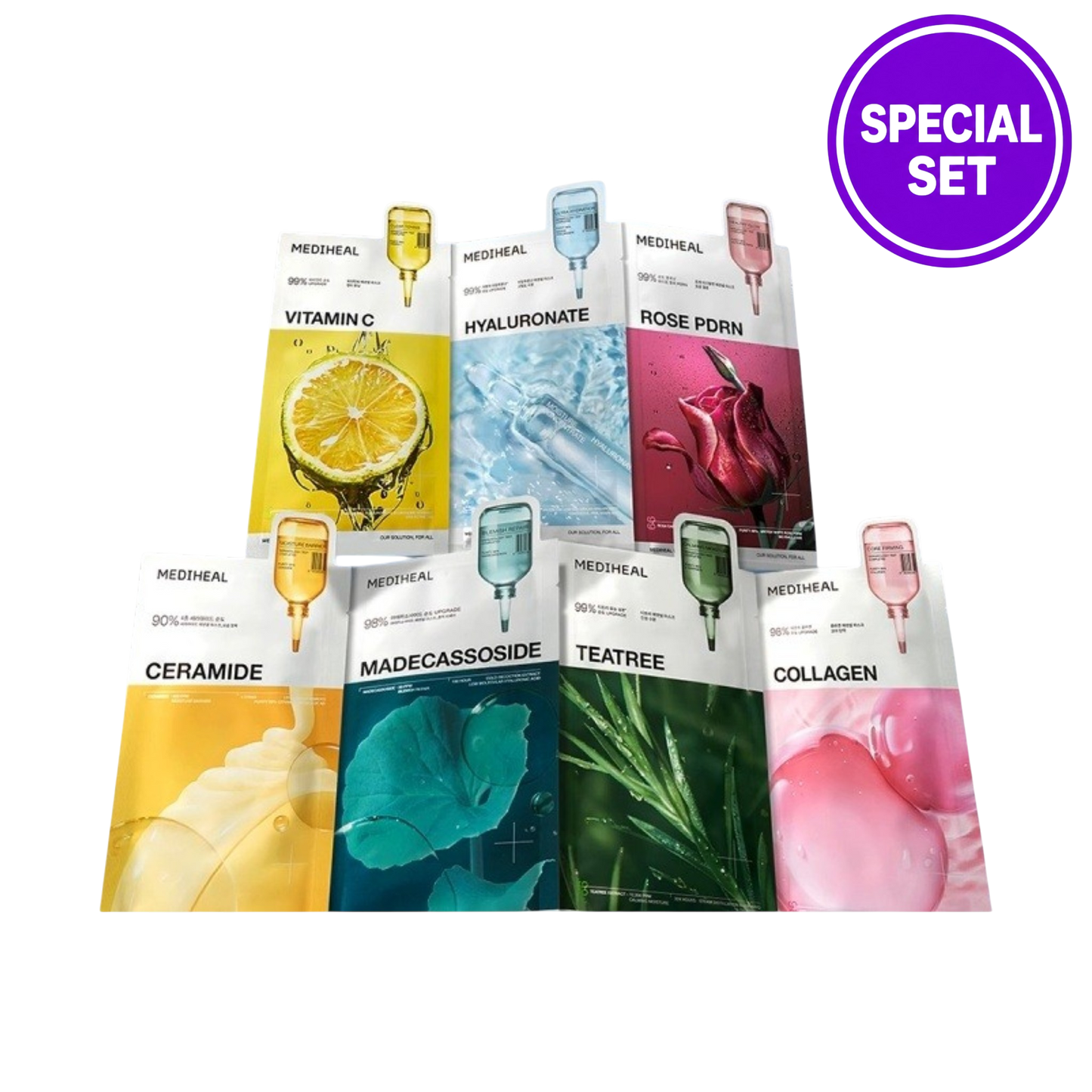 MEDIHEAL Essential Mask Pack 10Sheets Special Set (7Types Choose Option)