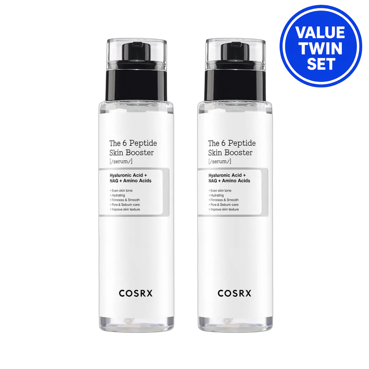 COSRX The 6 Peptide Skin Booster Serum 150ml + 150ml (Value Twin Set)