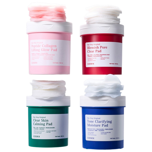 COSRX One Step Original Pad Collection - 4 Types (100 Pads / 300ml)