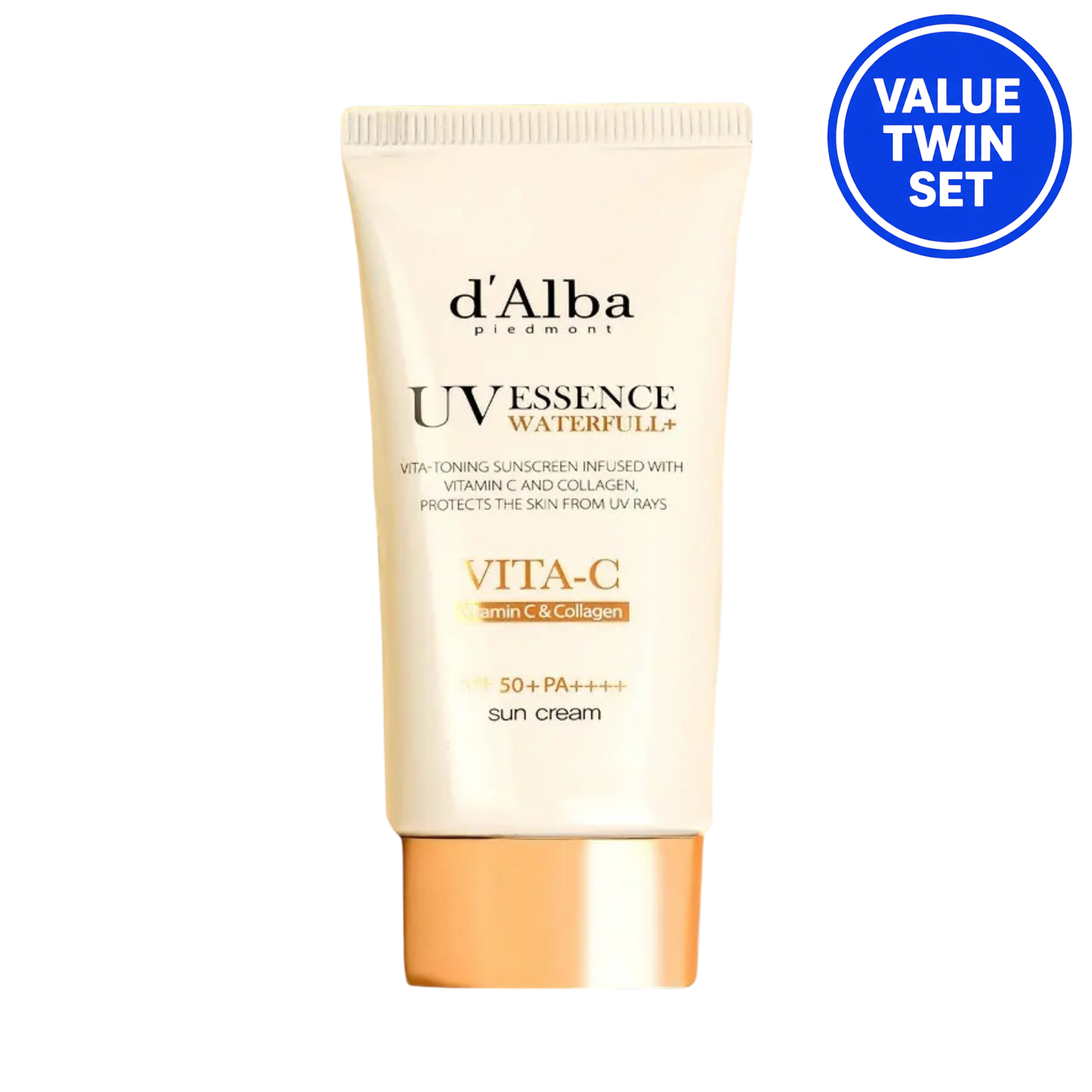 d'Alba Vita-C Vitamin C & Collagen Sun Cream SPF50+ PA++++ 50ml+50ml (Duo Set)