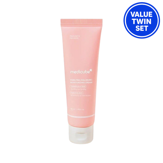 MEDICUBE PDRN Pink Hyaluronic Moisturizing Cream 50ml + 50ml (Double Set) + Ampoule 10ml