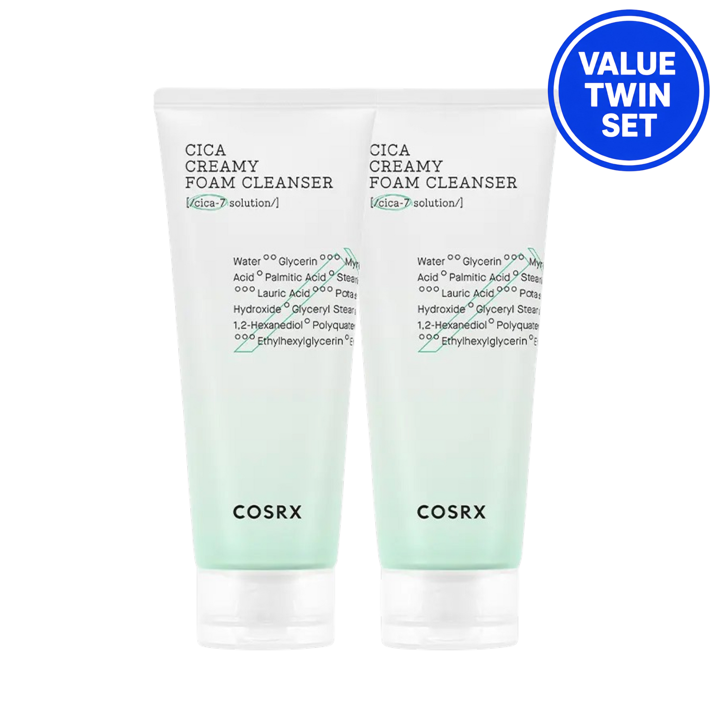 COSRX Pure Fit Cica Creamy Foam Cleanser Double Set (150ml + 150ml) Value Twin Set
