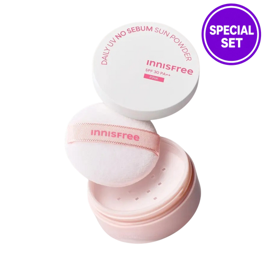 INNISFREE Daily UV No Sebum Sun Powder SPF30 PA++ 4g Special Set
