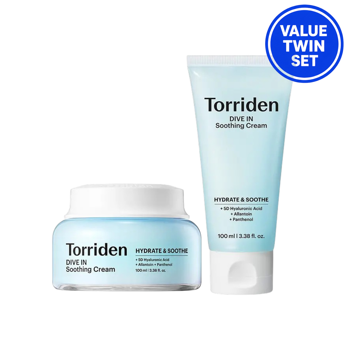 TORRIDEN DIVE-IN HYALURONIC ACID SOOTHING CREAM 100ML + 100ML (VALUE TWIN SET)