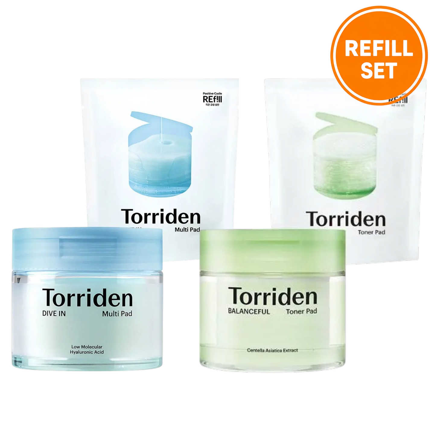 TORRIDEN Dive In Multi Pad / Balanceful Toner Pad Special Refill Set