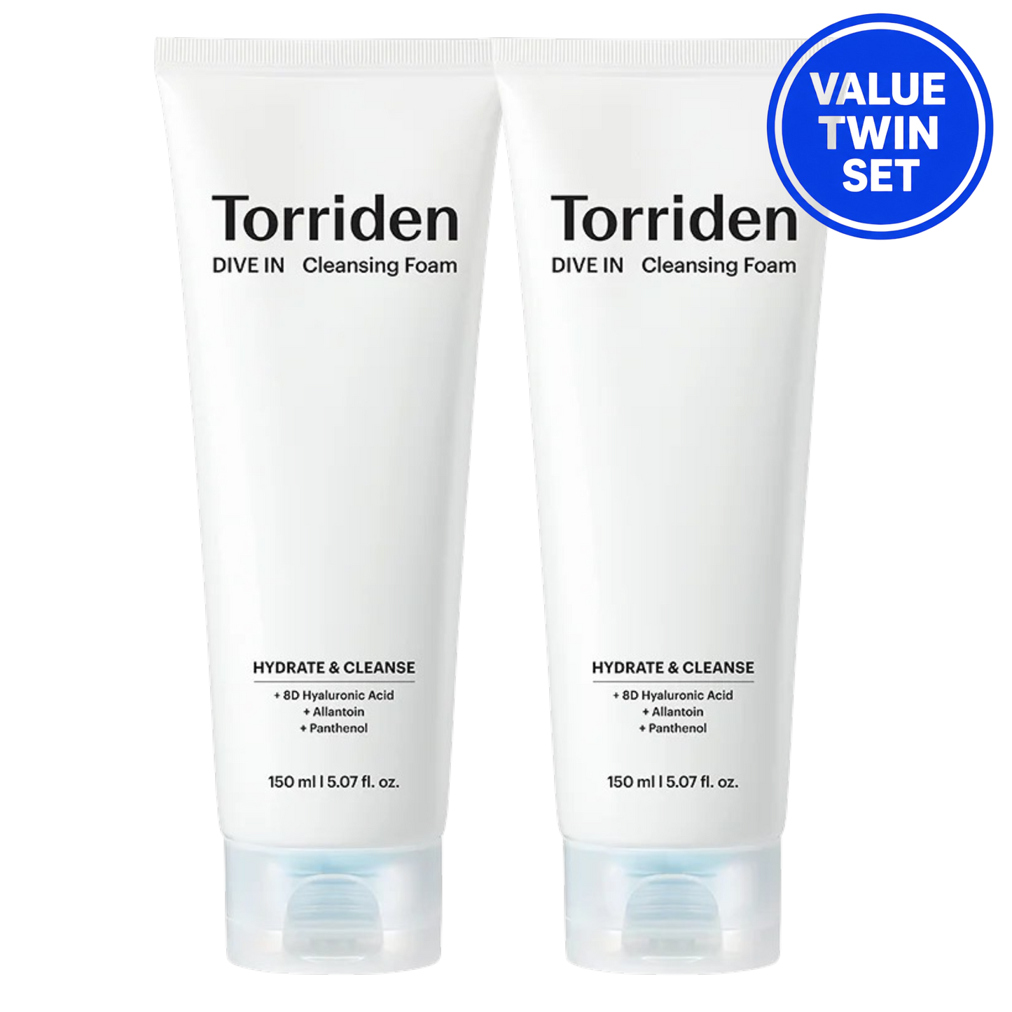 TORRIDEN Dive-In Low Molecular Hyaluronic Acid Cleansing Foam Double Set (150ml+150ml)