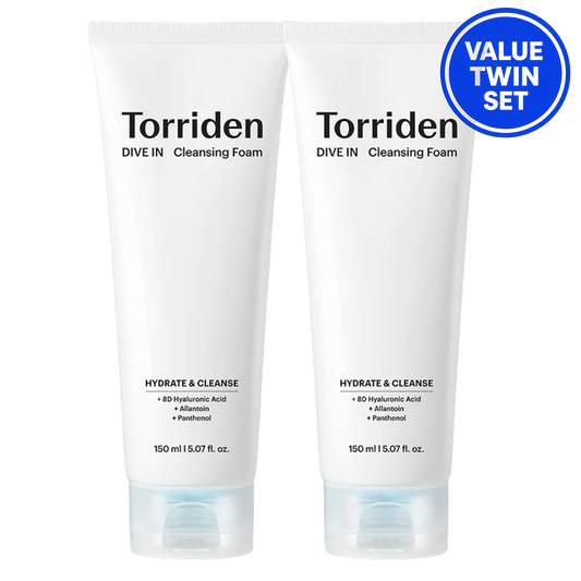 TORRIDEN Dive-In Low Molecular Hyaluronic Acid Cleansing Foam Double Set (150ml+150ml)