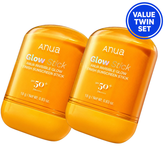ANUA Invisible Glow Finish Sunscreen Stick SPF50+ PA++++ 18g + 18g Value Twin Set