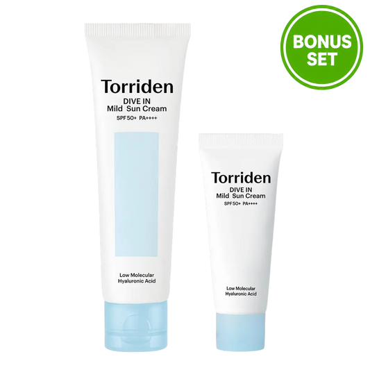 TORRIDEN Dive In Mild Sun Cream SPF50+ PA++++ 60ml + 20ml (Bonus Set)