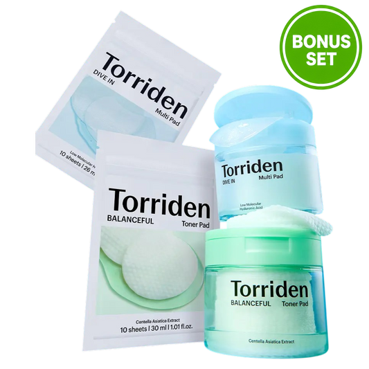 TORRIDEN Dive In Multi Pad (80 Pads) / Balanceful Toner Pad (60 Pads) + 10 Bonus Pads