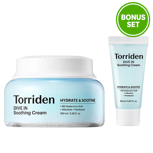TORRIDEN DIVE-IN HYALURONIC ACID SOOTHING CREAM 100ML + 20ML (BONUS SET)