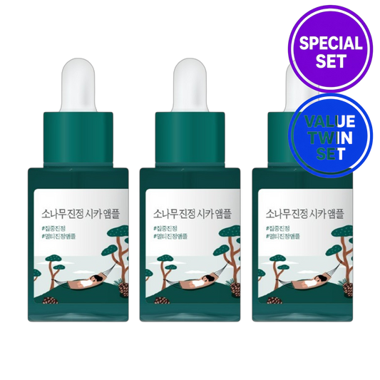 ROUND LAB PINE CALMING CICA AMPOULE 30ML + 30ML + 30ML SPECIAL SET