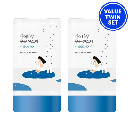 ROUND LAB Birch Juice Moisture Sun Stick SPF50+ PA++++ 19g + 19g (Value Twin Set)
