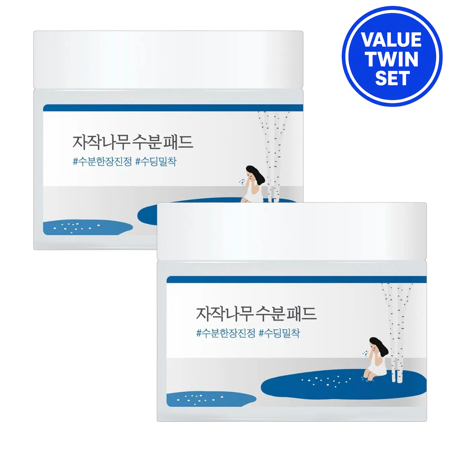 ROUND LAB Birch Juice Moisturizing Pad Double Set (80 Pads + 80 Pads)