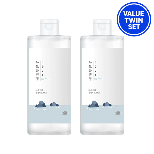 ROUND LAB 1025 Dokdo Cleansing Water 400ml+400ml (Value Twin Set)