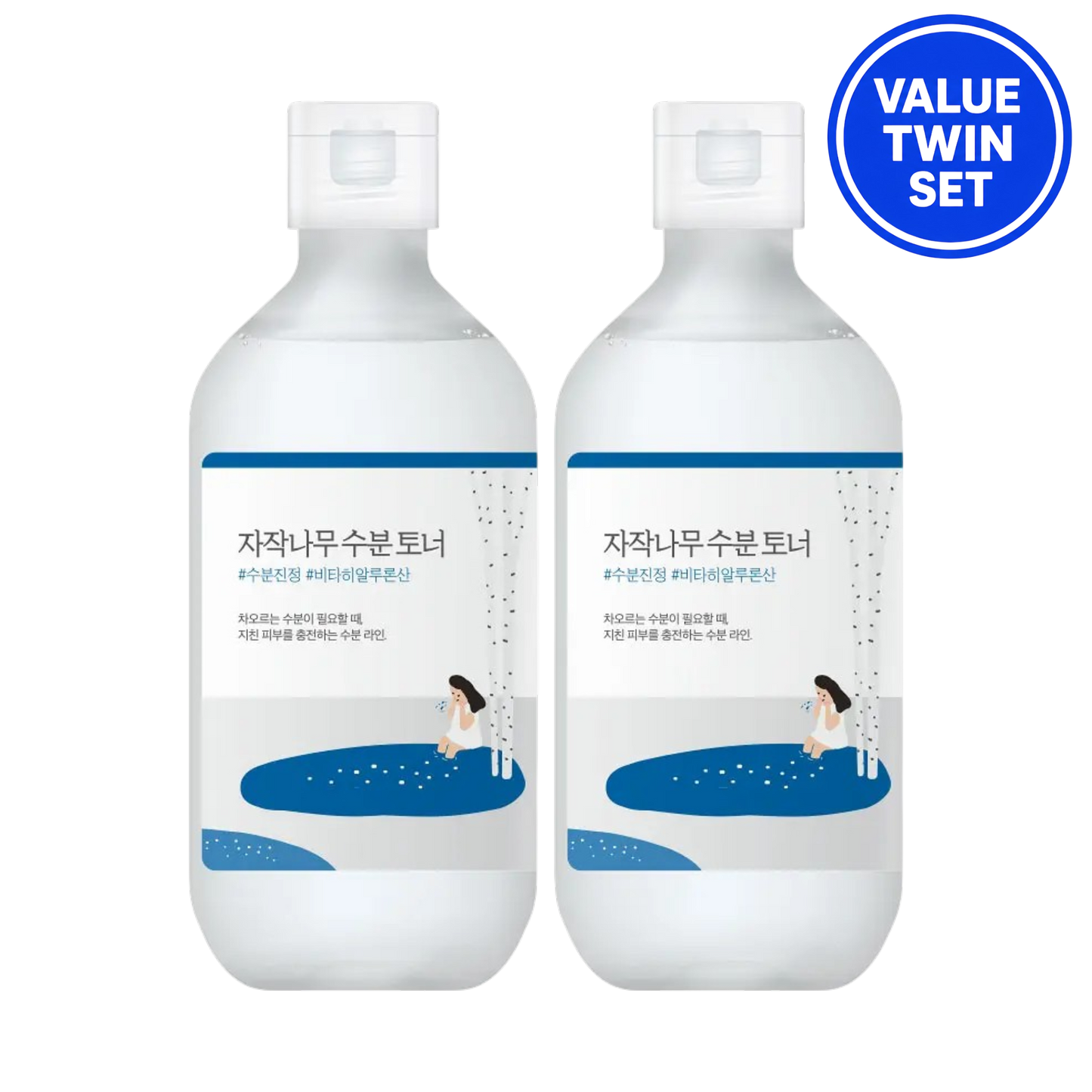 Round Lab Birch Moisturizing Toner (300ml + 300ml) Value Twin Set