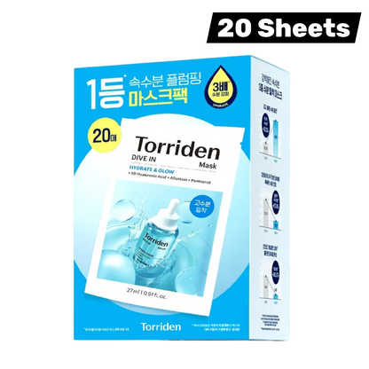 TORRIDEN Dive In Low Molecular Hyaluronic Acid Mask 20 Sheets