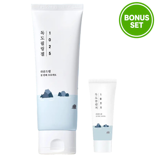 Round Lab 1025 Dokdo Peeling Gel 120ml + Cleanser 20ml Bonus Set