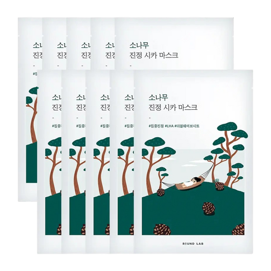 Round Lab Pine Calming Cica Mask 27ml x 10 Sheets