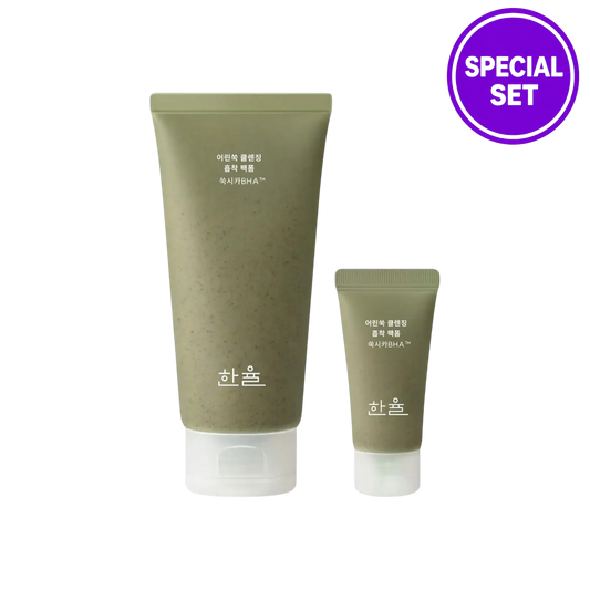 HANYUL Young Mugwort Cleansing Pack Foam Special Set (120ml + 15ml)