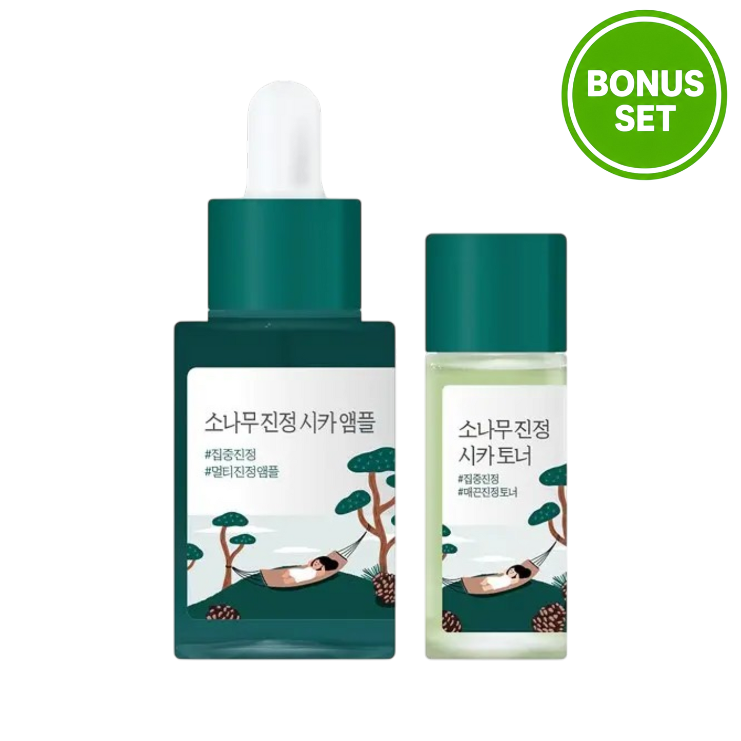 Round Lab Pine Calming Cica Ampoule 30ml + Pine Calming Cica Toner 20ml Bonus Set
