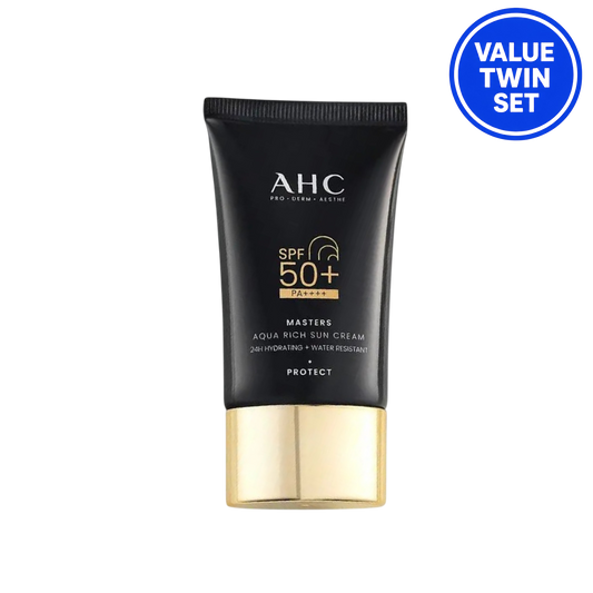 AHC Masters Aqua Rich Sun Cream SPF50+ PA++++ 50ml + 50ml (Twin Set)