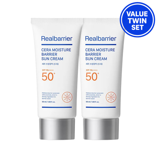 Realbarrier Cera Moisture Barrier Sun Cream SPF50+ PA++++ 50ml + 50ml (Value Twin Set)