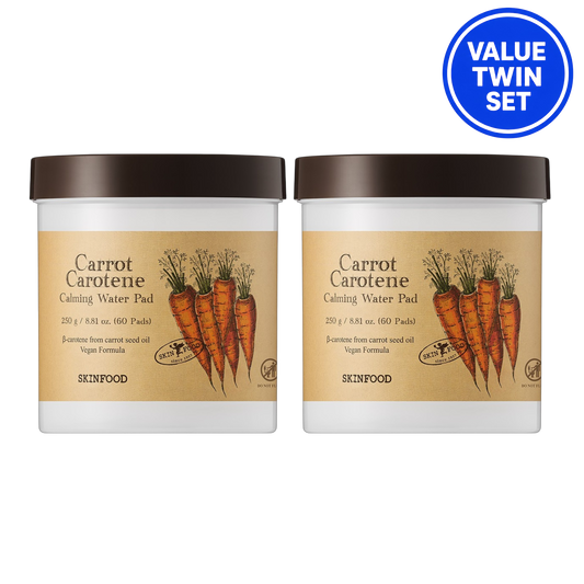 SKINFOOD Carrot Carotene Calming Water Pad 60 Pads + 60 Pads (Double Set)