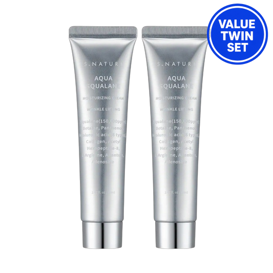 S.NATURE AQUA SQUALANE MOISTURIZING CREAM 60ml + 60ml (Twin Set)