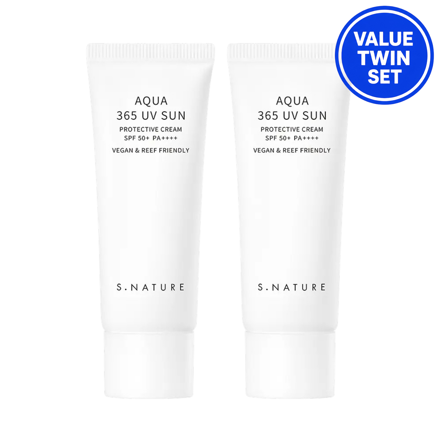 S.NATURE Aqua 365 UV Sun Cream SPF50+ PA++++ 40ml + 40ml (Double Set)