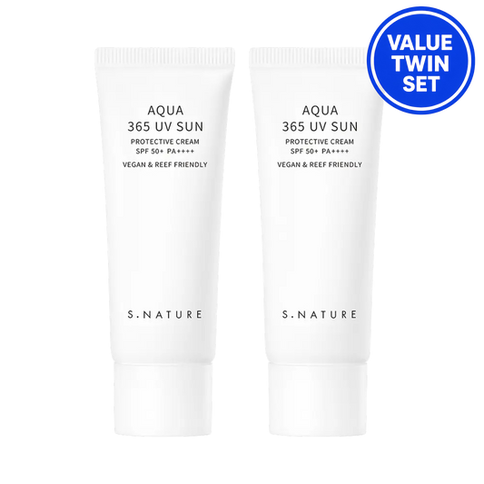 S.NATURE Aqua 365 UV Sun Cream SPF50+ PA++++ 40ml + 40ml (Double Set)