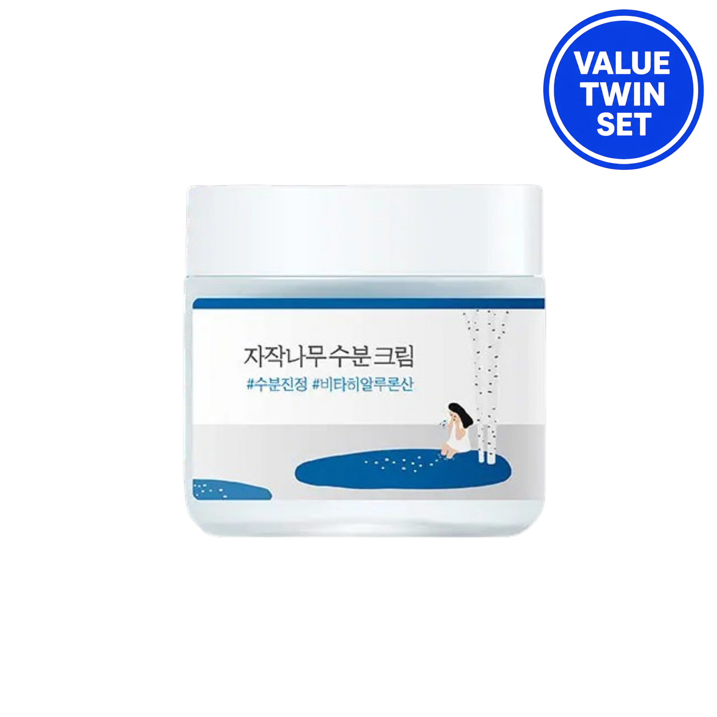 ROUND LAB Birch Moisture Cream 80ml + 80ml Value Twin Set