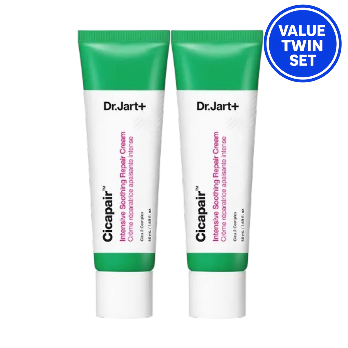 DR.JART+ CICAPAIR INTENSIVE SOOTHING REPAIR CREAM 50ML + 50ML (VALUE TWIN SET)